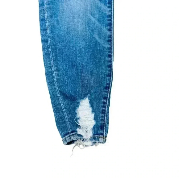 7 for all man kind jeans pants stone blue distressed - Picture 4 of 7